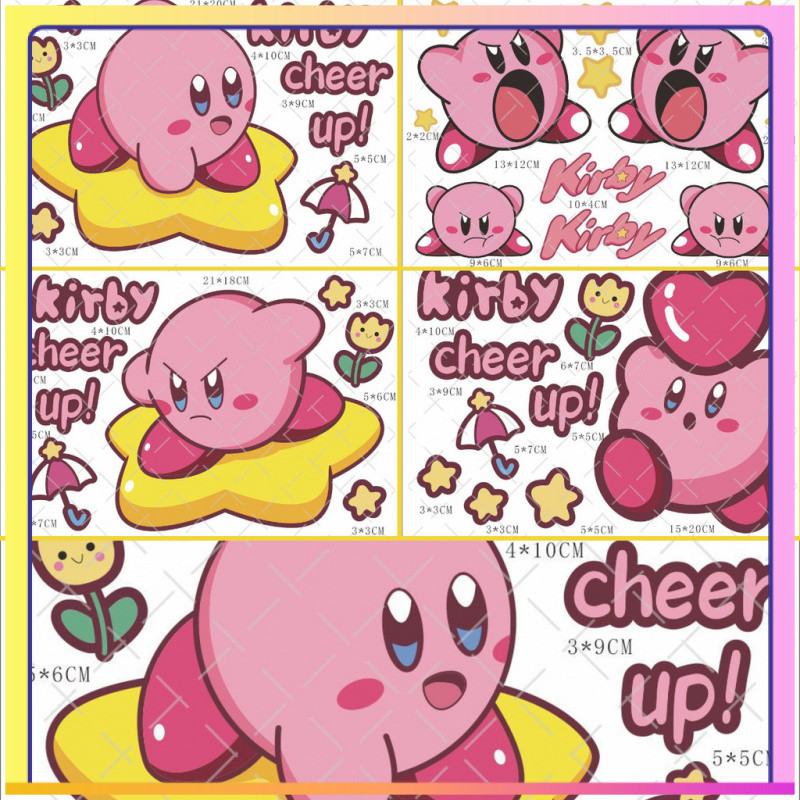 Nhãn dán Kirby, nhãn dán Pokémon, nhãn dán xe hơi, nhãn dán xe máy, nhãn dán tủ lạnh, nhãn dán tường, nhãn dán chống nước LFVU