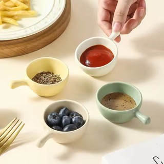5 / 10 Cái Sốt Cà Chua Salad Ăn Nhúng Bát - Đĩa Gia Vị Dầu Tiêu Mini