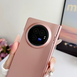 Ốp Lưng Cứng PC Siêu Mỏng Cho Vivo X Fold 3 5G Slim Tự Động Bản Lề Lò Xo Có Kính Cường Lực Cho Vivo X Fold 3 Pro