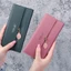 Ví nhỏ GUSTAVA Slim, Thiết kế chốt dung tích lớn Ví dài nữ, Túi đựng thẻ lá bằng da PU dành cho nữ Cô gái