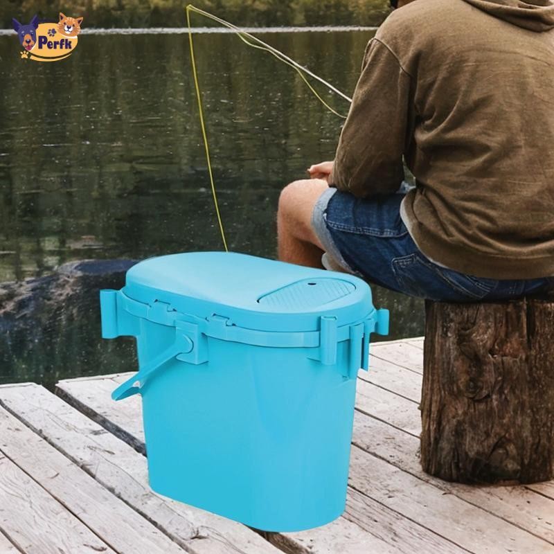 Xô Câu Cá Cho Cá Bắt W / Tay Cầm Hộp Ngồi Tiện Lợi Hộp Đựng Nước Đa Năng Để Câu Cá Ngoài Trời