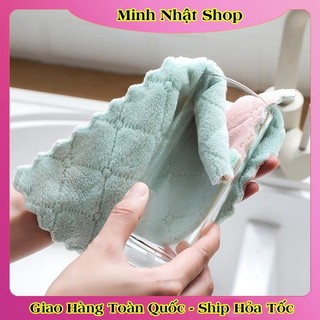 [1 chiếc] Khăn Lau Bếp 2 Mặt Đa Năng Dày Dặn Siêu Thấm - Lau Bát Đĩa, Bàn Ghế