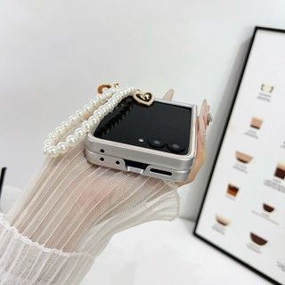 Vòng tay ngọc trai Hàn Quốc Kim cương giả Vỏ da Mickey cho Motorola Razr 50 Ultra 50Ultra Razr 60 50 5G Giá đỡ vòng bảo vệ toàn diện