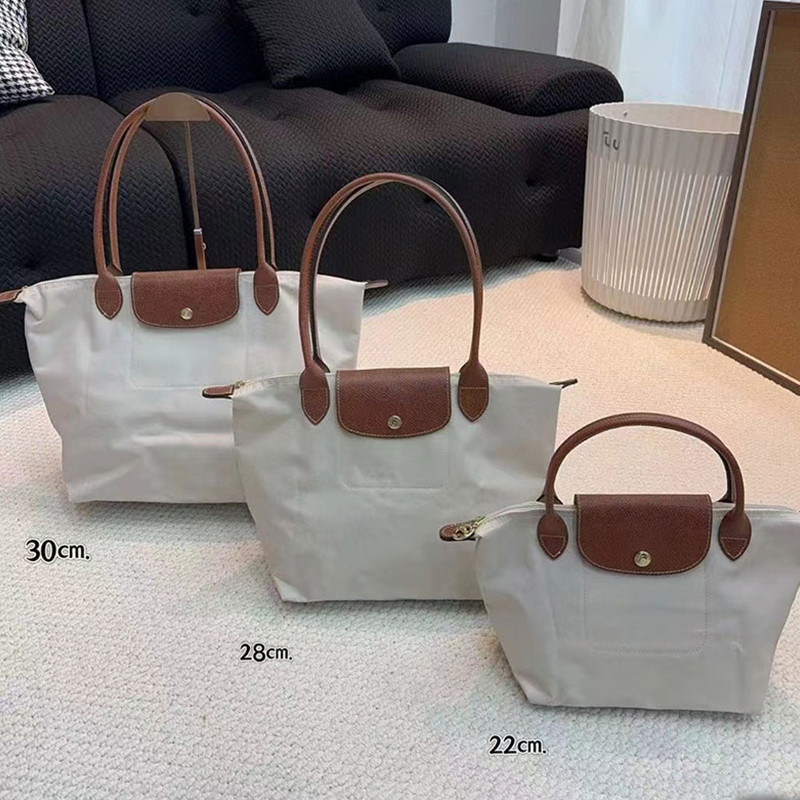 Pháp Chiến Tranh Ngựa Da Nữ Tay Cầm Dài Túi Đeo Vai Đơn Chống Thấm Nước nylon Du Lịch Bánh Bao Túi Vừa Và Lớn Túi Tote