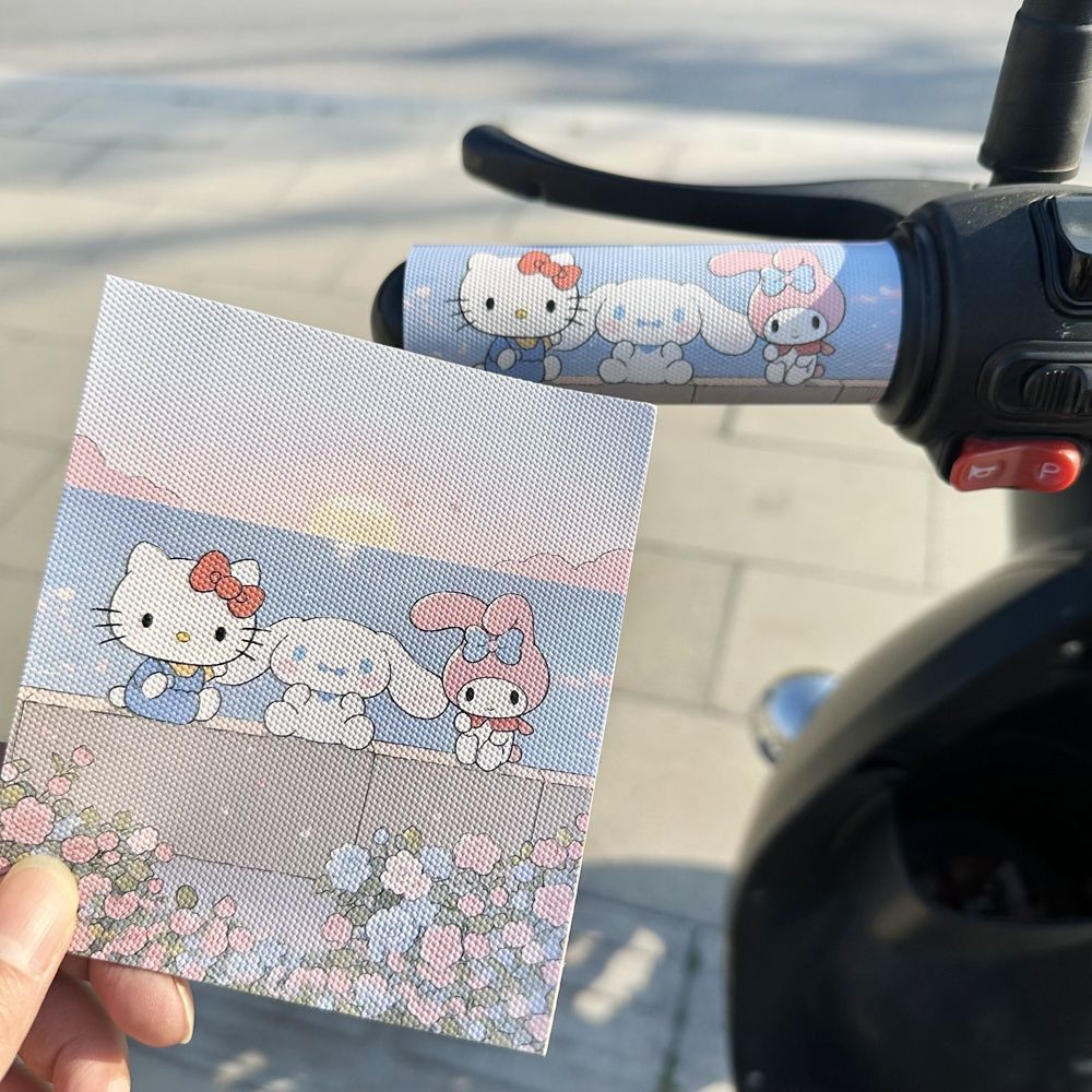 Xe Đạp Điện Tay Cầm Bao Xe Máy Tay Cầm Miếng Dán Chống Trượt Da Tay Cầm Miếng Dán Cho Xe Đạp Leo Núi