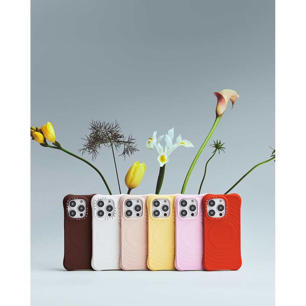 Ốp lưng Ripple - Spring Essentials của CASECASETM Ốp Hút Từ Tính Cho iPhone 16 / 15 / 14 Pro Max Cao Cấp Cảm Ứng Mềm Chống Trơn Trượt Silicon Kết Cấu Bảo Vệ Với Bao Bì Cao Cấp