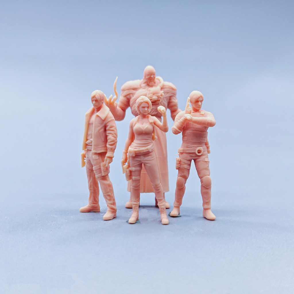[Uh Hum Model] Búp bê 1: 64 1: 43 Mô hình màu trắng thu nhỏ Biohazard ...