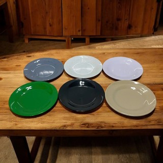 Dĩa Nhựa Melamine Tròn Cạn Màu Trắng (Nhiều Size 13.5cm - 27.5cm) - Đựng Cơm Sườn, Thức Ăn
