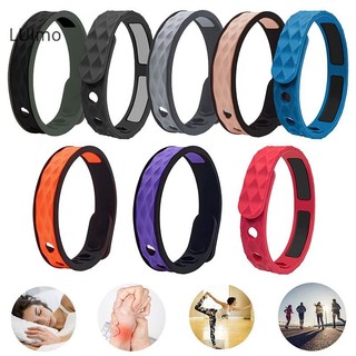 LUImo Không Dây Chống Tĩnh Điện Vòng Tay Silicon Nam Nữ Thời Trang Chống Thấm Nước Có Thể Điều Chỉnh Bóng Rổ Anion Vòng Tay Dây Đeo Cổ Tay SBS