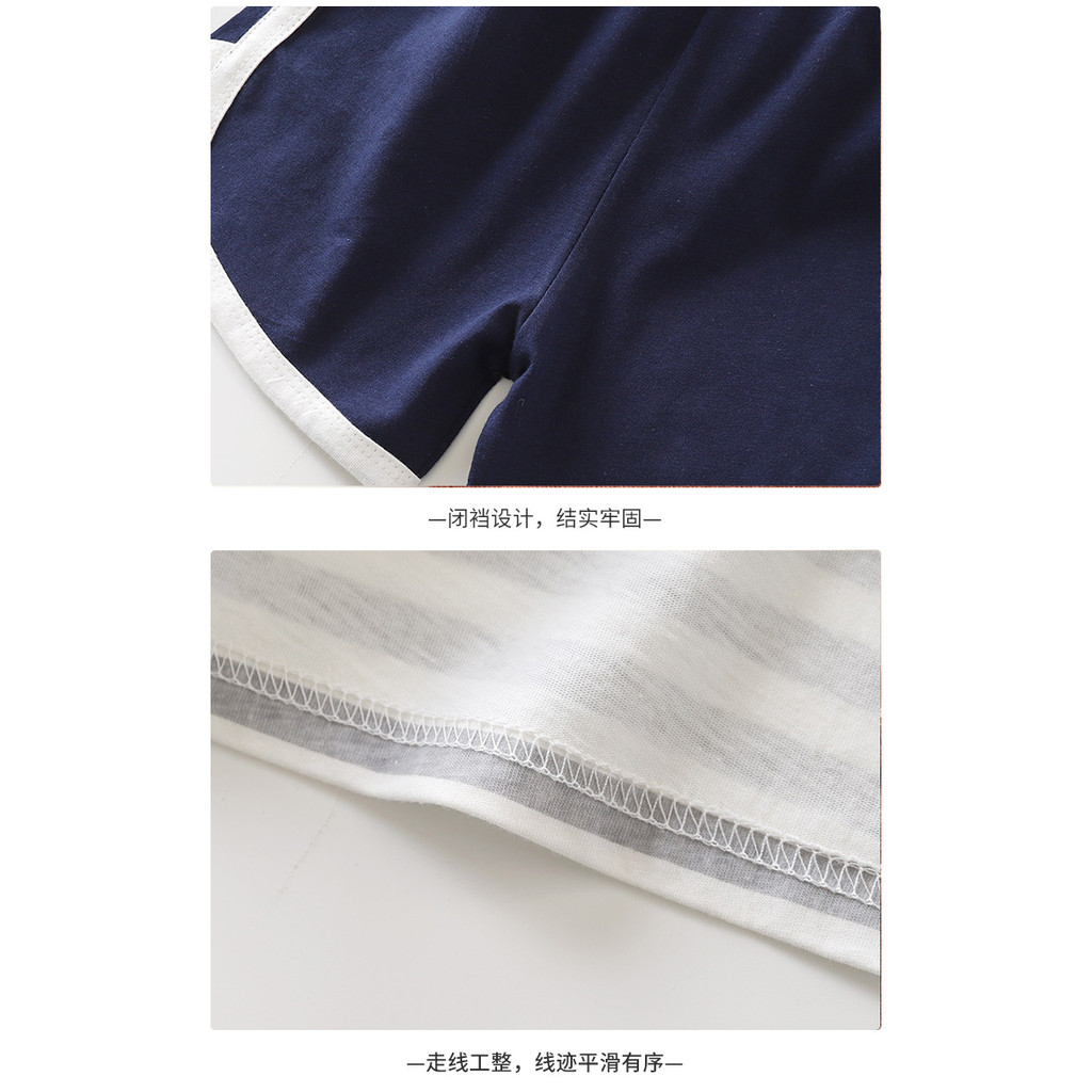 ​Quần short Cotton nguyên chất dành cho trẻ em Bộ đồ không tay loại A mùa hè mỏng 73.-130​Mã XP4W