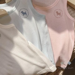 Áo lưới thoáng khí Áo vest trẻ em mùa hè hàng đầu bé trai bé gái mát mẻ rỗng Cotton thể thao thông thường Áo vest không tay