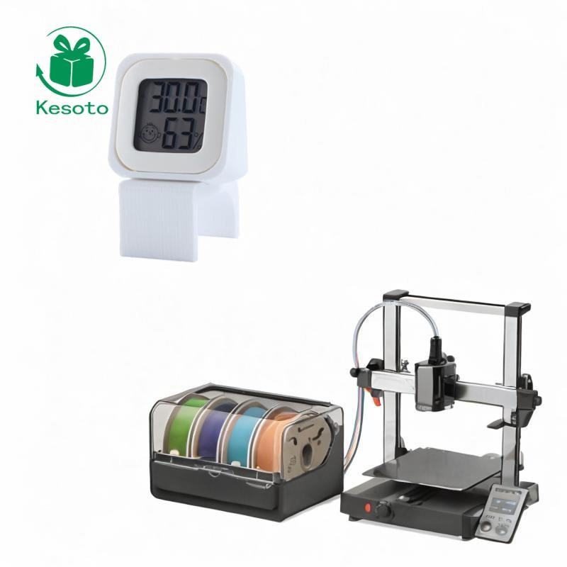 Máy đo độ ẩm nhiệt độ Kesoto Máy đo độ ẩm đa chức năng màu trắng cho ...
