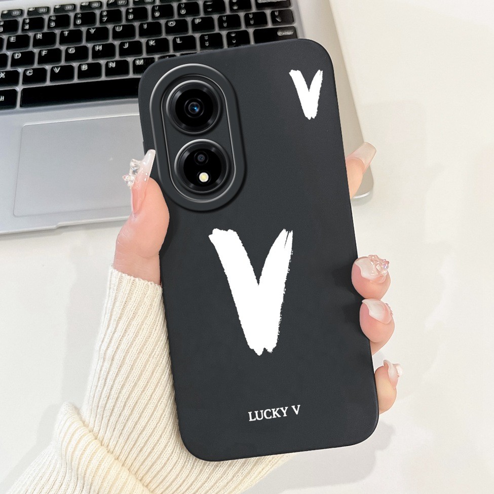 Ốp điện thoại Honor X5Plus WOD-LX1 WOD-LX2 WOD-LX3 Honor X5 Plus Ốp lưng thời trang đơn giản Thiết kế họa tiết A-Z Ốp lưng chống sốc bằng silicon