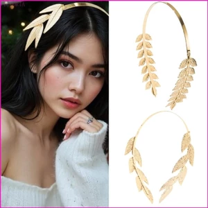 VIC Witch Headbands Laurel Charm Cô Dâu Hy Lạp Lá Vàng Phù Thủy Halloween