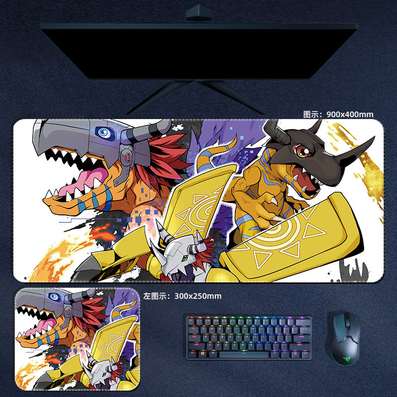 Digimon Phiêu Lưu Chuột Miếng Lót Anime Taichi Yamato Agumon Lớn Mousepad Bàn Phím Máy Tính Đệm Nhảy Manga Phụ Kiện Bàn Thảm