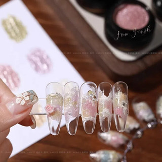 ANNIES Sơn móng tay gel họa tiết sơn dầu, dòng Cloud Dream Fairy, kết cấu hạt mờ, keo phototherapy, nghệ thuật làm móng cho tiệm làm móng