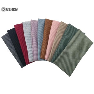KUZHEN Mới Nữ Chắc Chắn Bên Rộng Dệt Kim Cho Bé Gái Đơn Giản Đa Năng Màu Trơn Rửa Mặt Yoga Thể Thao Giải Trí Dây Buộc Tóc Co Giãn HOT
