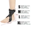 DARON Dorsal Thả Chân Chỉnh Hình Nẹp, Nén Túi Khí Plantar Fasciitis Nẹp Nẹp Nẹp, Plantar Fascia Co Giãn Khóa Thân Thiện Với Da Thoải Mái Thả Chân Chỉnh Hình