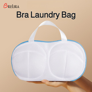 『 Brelira 』 Túi đựng đồ lót Quần lót Tất vải Túi lưới giặt Túi lưới làm sạch dày đặc Túi giặt áo ngực chống biến dạng