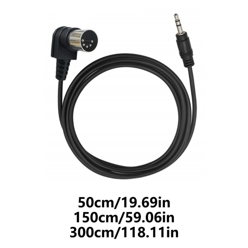 Fol 3 5mm đến 5 Pin DIN Nam Cáp 5Pin Din Nam đến 3 Cáp âm thanh nổi 5mm