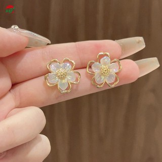 Bông Tai Hoa Nữ Vỏ Nhẹ Đa Năng Cá Tính Bông Tai Thích Hợp Cho Bé Gái Trang Sức Quà Tặng