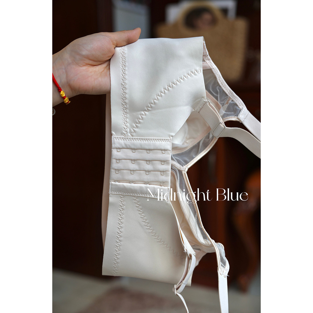 Ngực Lớn Quần Lót Nhỏ Mỏng Thoáng Khí Áo Ngực Satin Size Lớn