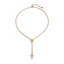Flgo Vòng cổ Lariat hiện đại Trang sức Dây chuyền xương đòn để mặc tinh thần hàng ngày
