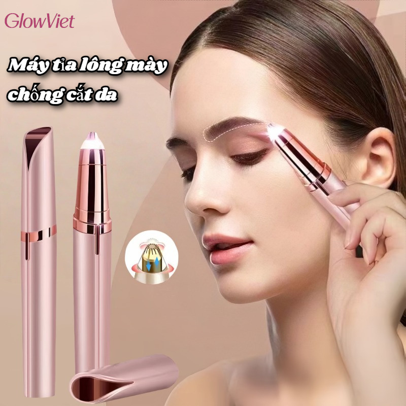 Bút tỉa lông mày cao cấp thiết kế nhỏ gọn,Đầu Dao Tháo Rời Rửa Nước Được,Tiện lợi dễ dàng sử dụng,không đau rát