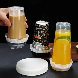 Set 500 Tờ Giấy Chống Tràn Trà Sữa, Giấy Lót Chống Tràn Ly Đồ Uống Mang Đi Chống Rò Rỉ Cho Cốc Ly Giấy - FE123