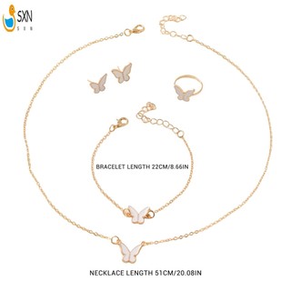 Vòng Tay Vòng Cổ Bông Tai Bộ Đầy Màu Sắc Tính Khí Bộ Trang Sức Quà Tặng Cho Kỷ Niệm Sinh Nhật Giáng Sinh
