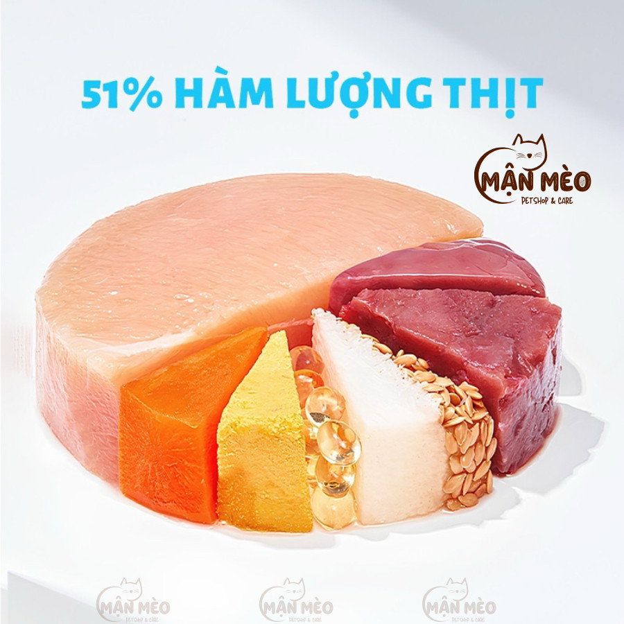 [COMBO 8 TÚI] Pate MRVET Cho Mèo, Pate Cho Mèo Từ Thịt Bổ Sung Các Dưỡng Chất Thiết Yếu Gói 70g