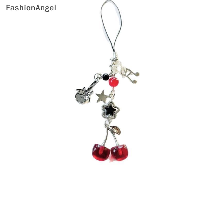FashionAngel 1 Cái Quyến Rũ Đỏ Anh Đào Nơ Điện Thoại Móc Chìa Khóa Y2K Túi Mặt Dây Chuyền Móc Khóa Phụ Kiện Bạn Gái Quà Tặng VN