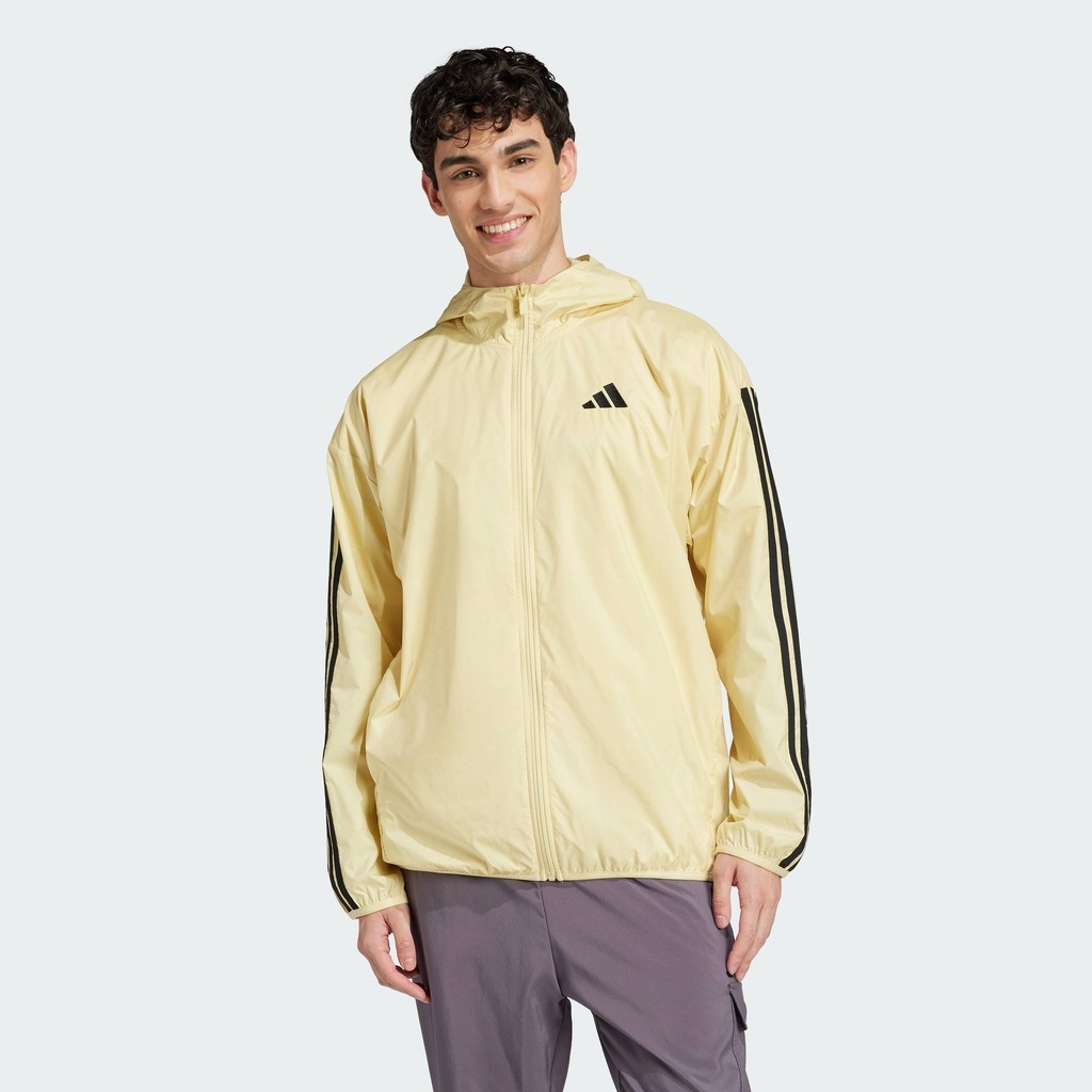 adidas Lifestyle Essentials 3-Stripes Windbreaker Men Yellow IM7847 ...