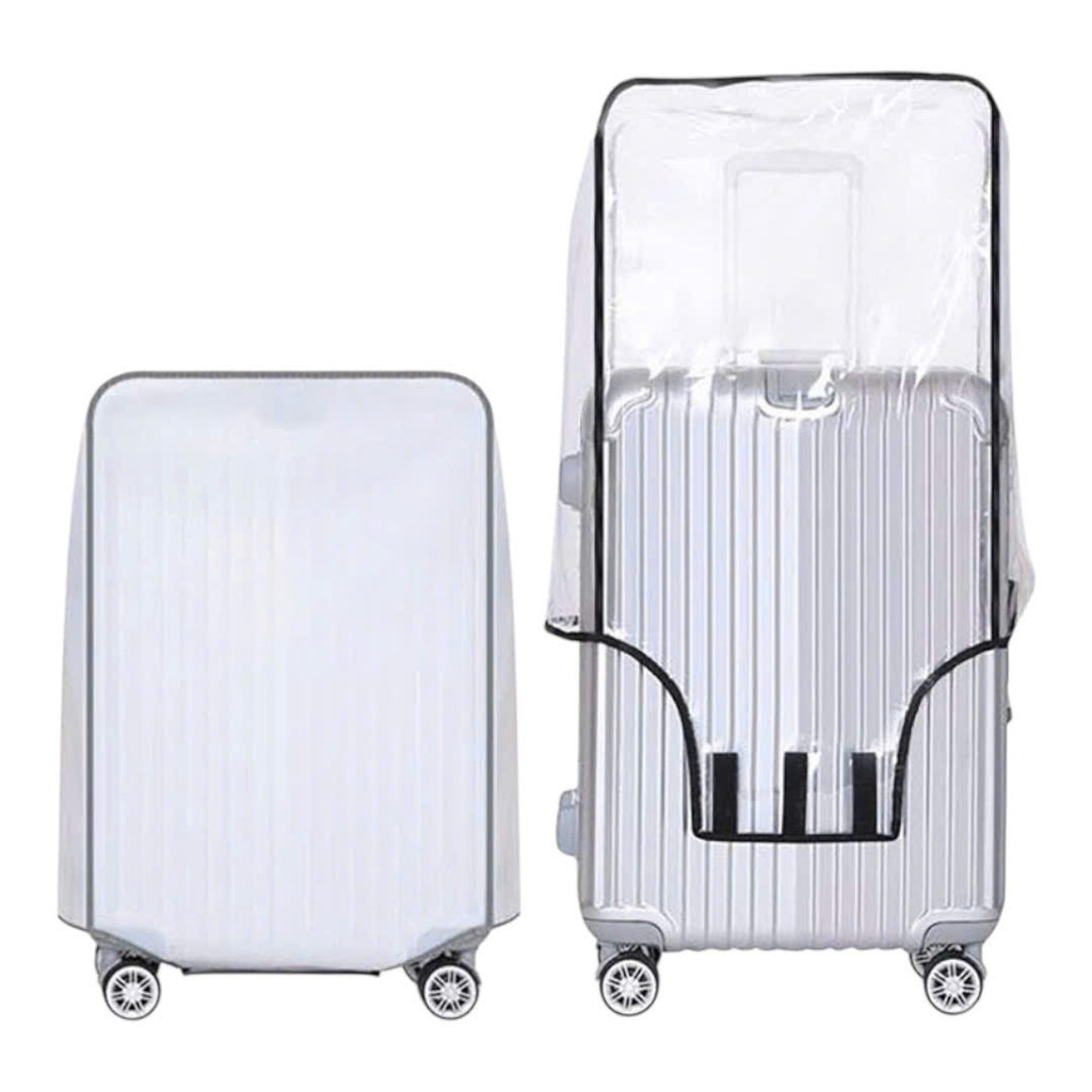 Trùm vali nhựa trong suốt có Viền size 18-20-22-24-26-28-30 inch cao cấp [MIỄN SHIP]