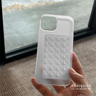 ibumpers Ốp Lưng iPhone Hình Cốc Hút 3D Trong Suốt Đơn Giản Ốp Điện Thoại Không Vân Tay iPhone 11 12 13 14 15 16 Pro Max IP 7 8 Plus X Xs XR Xs Max