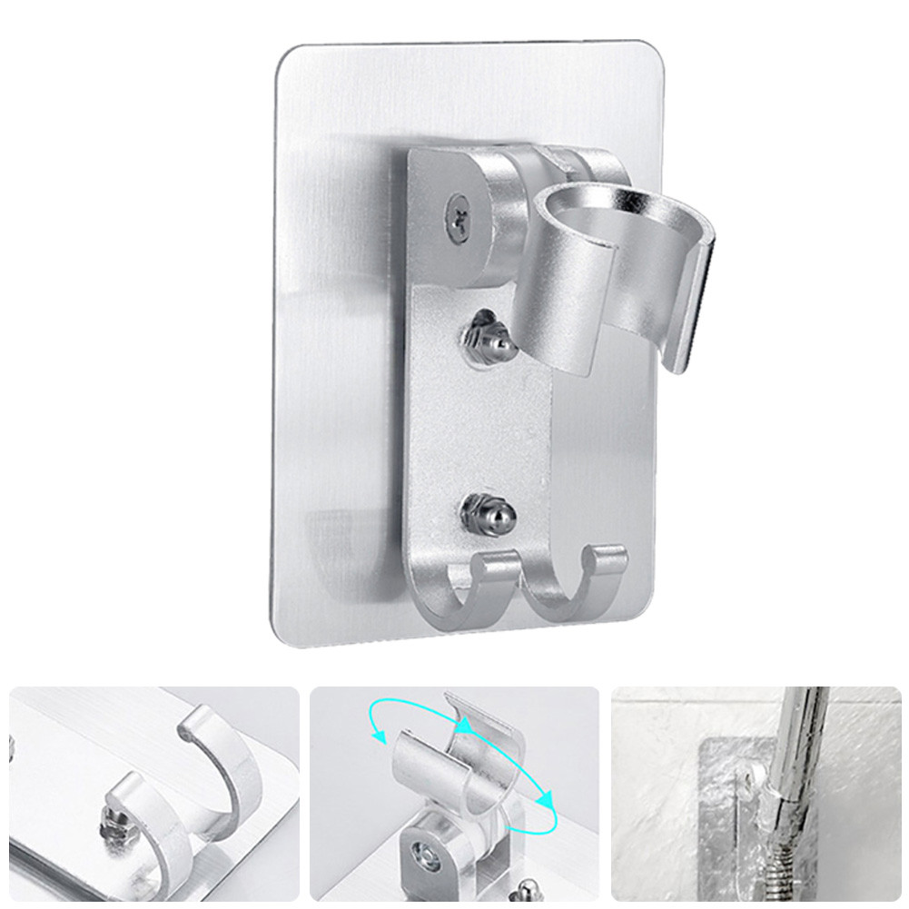 [Cosyh] Giá đỡ đầu vòi hoa sen bằng nhôm Giá đỡ có thể điều chỉnh Giá treo tường dính chắc chắn