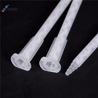 YOWEI 10 chiếc 50ML Dual Cartridge Epoxy Dính Applicator Tĩnh Trộn Vòi Phun Trộn VN