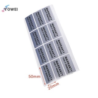 YOWEI 100 Miếng Dán Bảo Hành Bảo Hành (40mm * 20mm) Miếng Dán Nhãn Void Chống Tamper VN