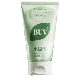 BUV Chlorophyll Tinh Tế Làm Sạch Mụn Đầu Đen Thu Nhỏ Lỗ Chân Lông Kiểm Soát Dầu Làm Sạch Sâu Và Duy Trì Da Xanh Bùn Sữa Rửa Mặt