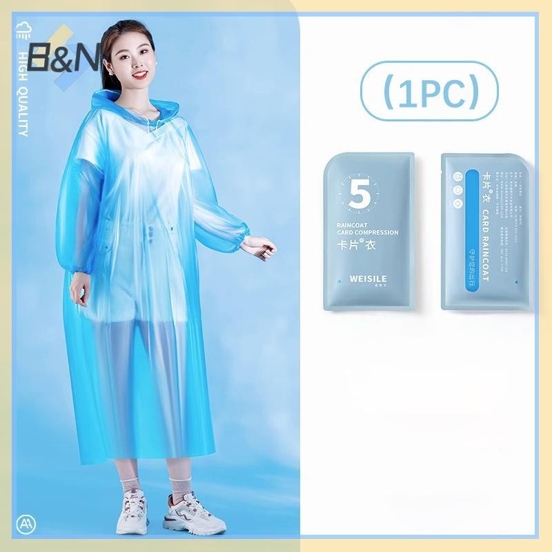 B & N Di Động Dày Áo Mưa Du Lịch Ngoài Trời Áo Mưa Chống Thấm Nước Nữ Và Nam Dùng Một Lần Cắm Trại Che Mưa Đồ Dùng Du Lịch.
