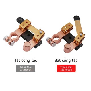 Công tắc ngắt kết nối bình ắc quy 12V 24V cho xe hơi，chất liệu hợp kim thép mạ đồng chất lượng cao ALINE