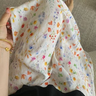 Vải Cotton Lụa Thoáng Khí 25 Phong Cách Mới Mùa Hè Co Giãn Eo Mỏng Phù Hợp Với Cao Cấp Ôm Hơn Nhìn Phù Hợp Với Váy Chữ A Hoa Mặc Ngoài
