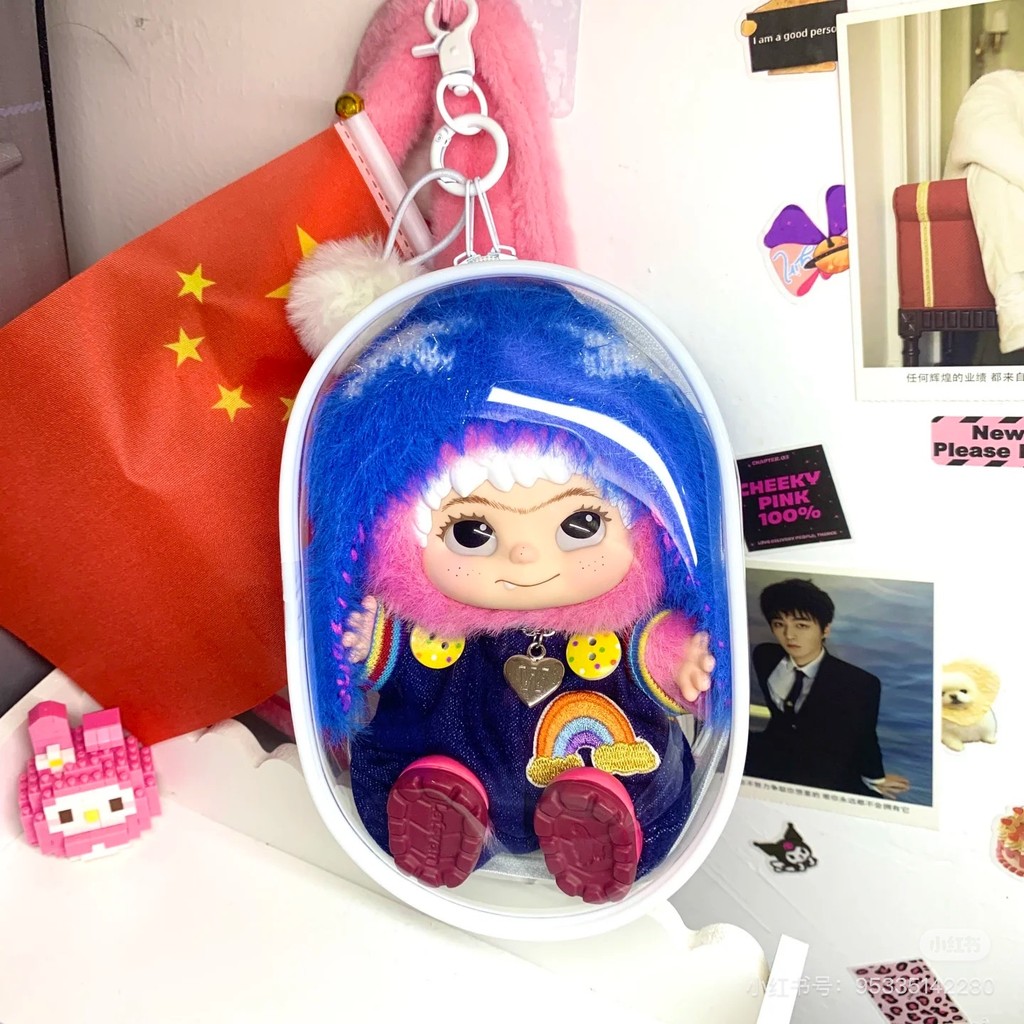 Hộp đựng búp bê WAKUKU Vỏ bảo vệ chống nước trong suốt đa năng WAKUKU HD Hộp lưu trữ trong suốt Vinyl Hình Mặt dây chuyền Túi