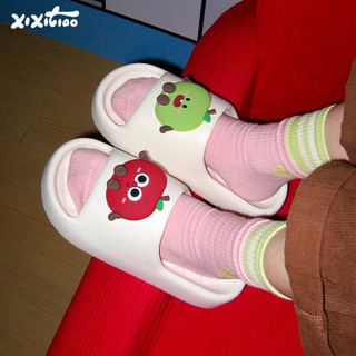 XIXITIAO Flip-Flops Nam Nữ Cặp Đôi Hoạt Hình Thoải Mái Mùa Hè Dễ Thương Đế Dày Dép Dép