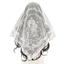 KANGN Foulard Bandana, Khăn ren thêu màu trơn, Khăn quàng cổ hình tam giác mỏng rỗng dành cho nữ