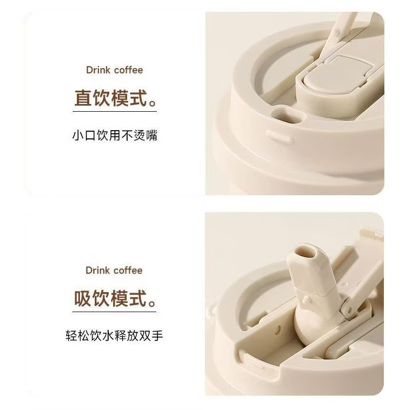 ✨Sản phẩm mới✨ Từ chối Dangdang Magpie Cầu Hàng Hóa Bình Giữ Nhiệt Thép Không Gỉ 316 Dung Tích Lớn Ống Hút Xe Đôi Uống Cà Phê ✨Sự kiện✨