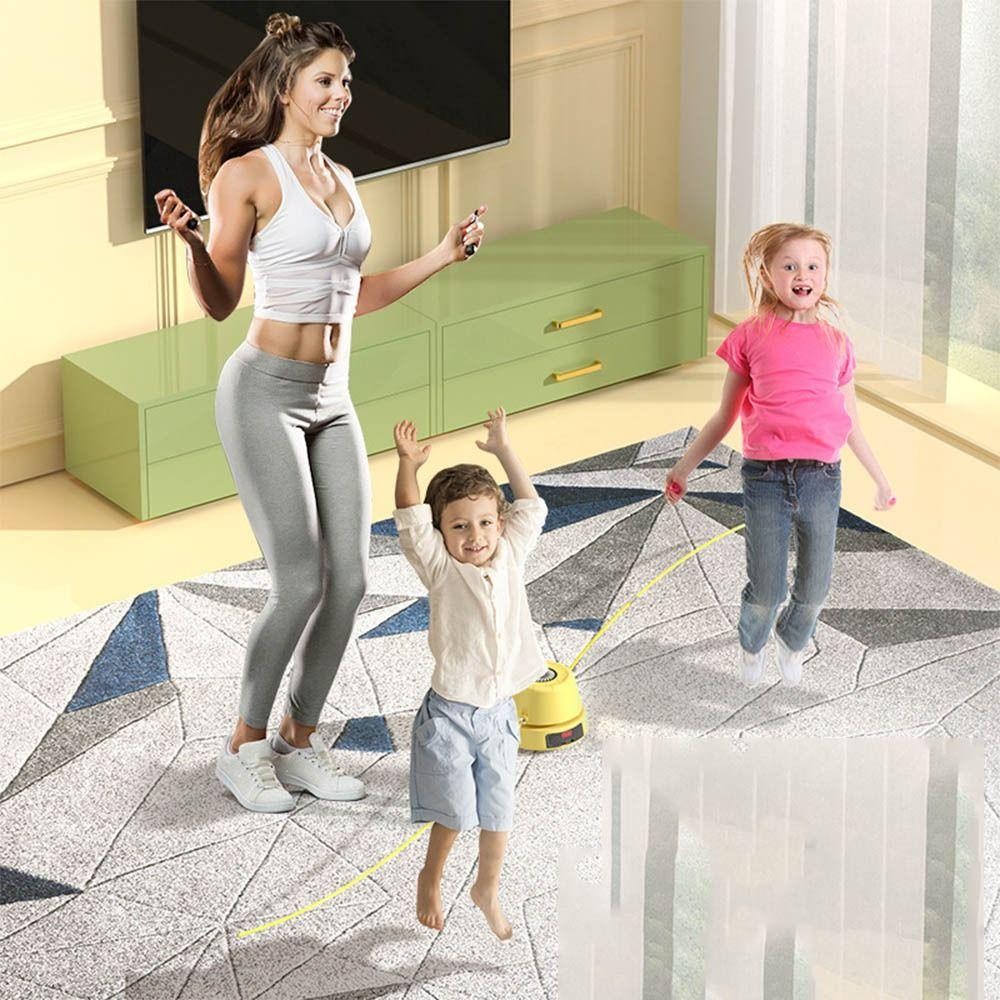 Dây nhảy tự động SENRTY, Máy nhảy dây điện điều khiển từ xa có thể điều chỉnh tốc độ, Bộ đếm kỹ thuật số sạc USB Đồ chơi đào tạo dây nhảy