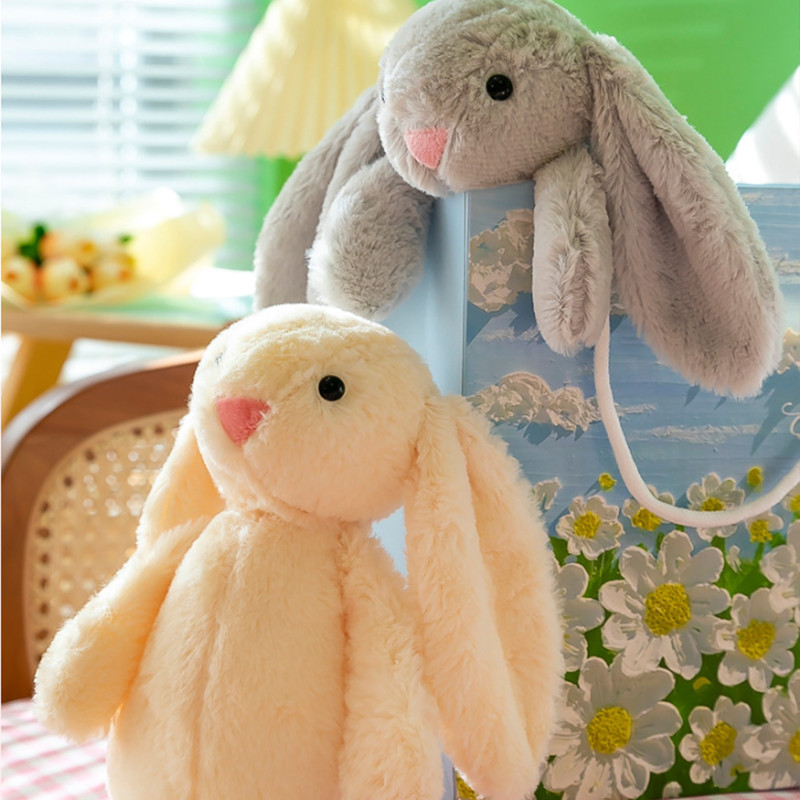GẤU BÔNG Thỏ 30/40cm, thỏ sang trọng, Thú Nhồi Bông Thỏ Bunny Tai Dài Hoạt Hình Dễ Thương