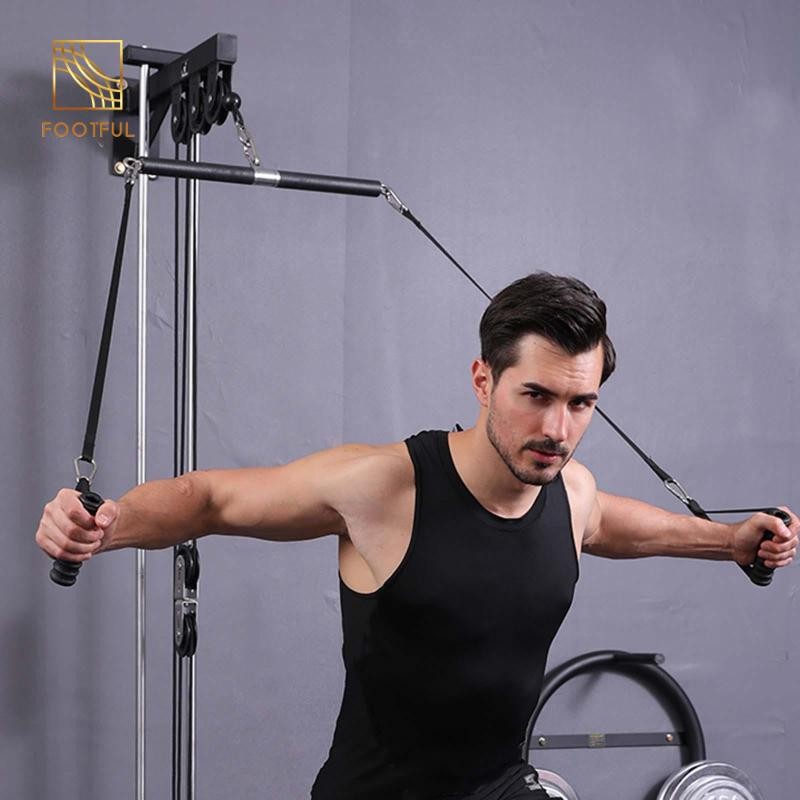 Tricep Dây Thẳng Thanh Tập Luyện Kéo Cáp Máy LAT Tricep Tay Cầm Kéo