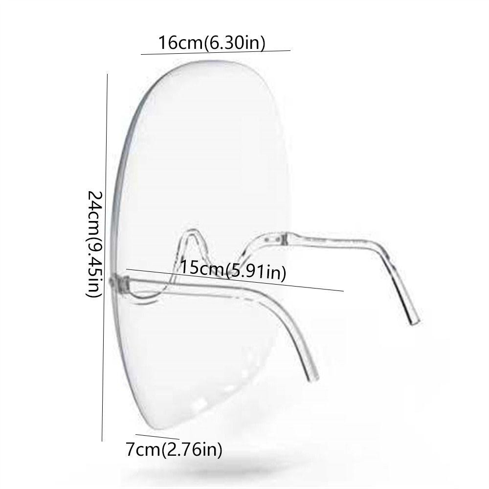JSJING 2 chiếc Mặt nạ bảo vệ toàn mặt, Kính che mặt chống bụi trong suốt, Thiết bị an toàn Chống sương mù thoáng khí Chống bắn xuyên thấu Kính an toàn nơi làm việc